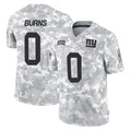 harde NY.Giants #0 Brian Burns Player Arctic Camo Salute To Service Limited Game Stitched Jerseys