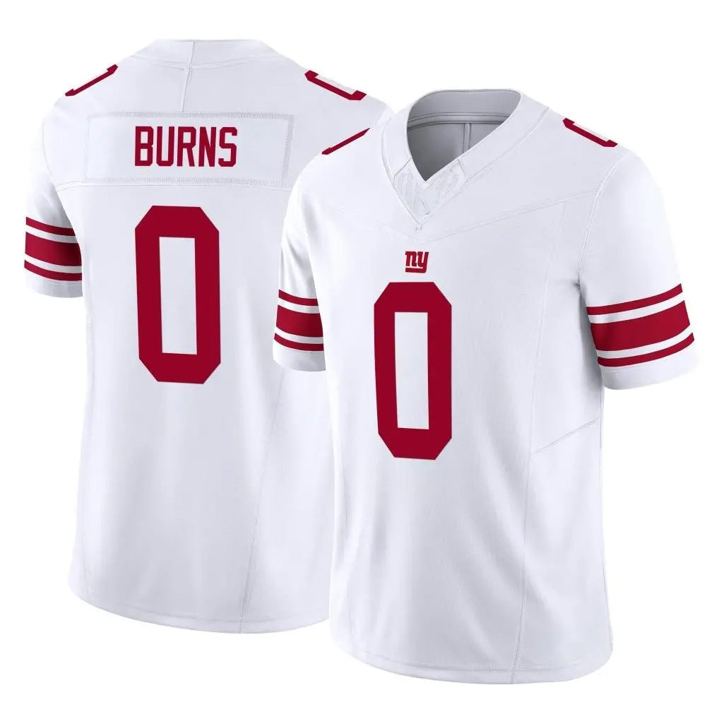 harde NY.Giants #0 Brian Burns Player White Limited Vapor F.U.S.E. Home Game Stitched Jerseys