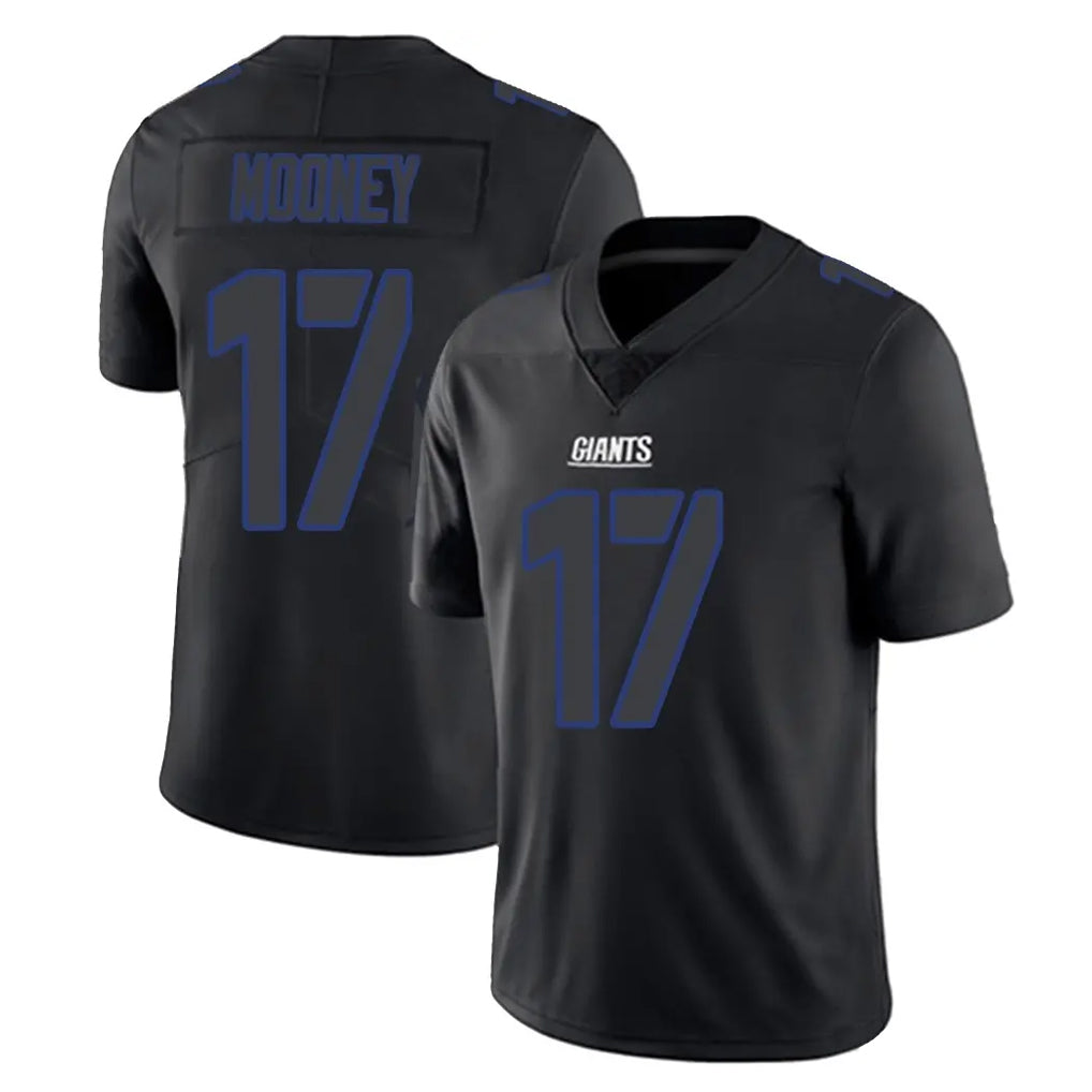 harde NY.Giants #17 Darnell Mooney Player Black Impact Limited Home Game Stitched Jerseys