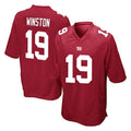 harde NY.Giants #19 Jameis Winston Player Red Home Game Stitched Jerseys