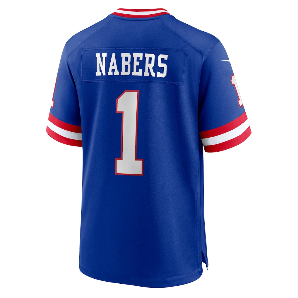 harde NY.Giants #1 Malik Nabers Royal Game Player Stitched Jerseys