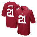 harde NY.Giants #21 Paulson Adebo Player Red Home Game Stitched Jerseys