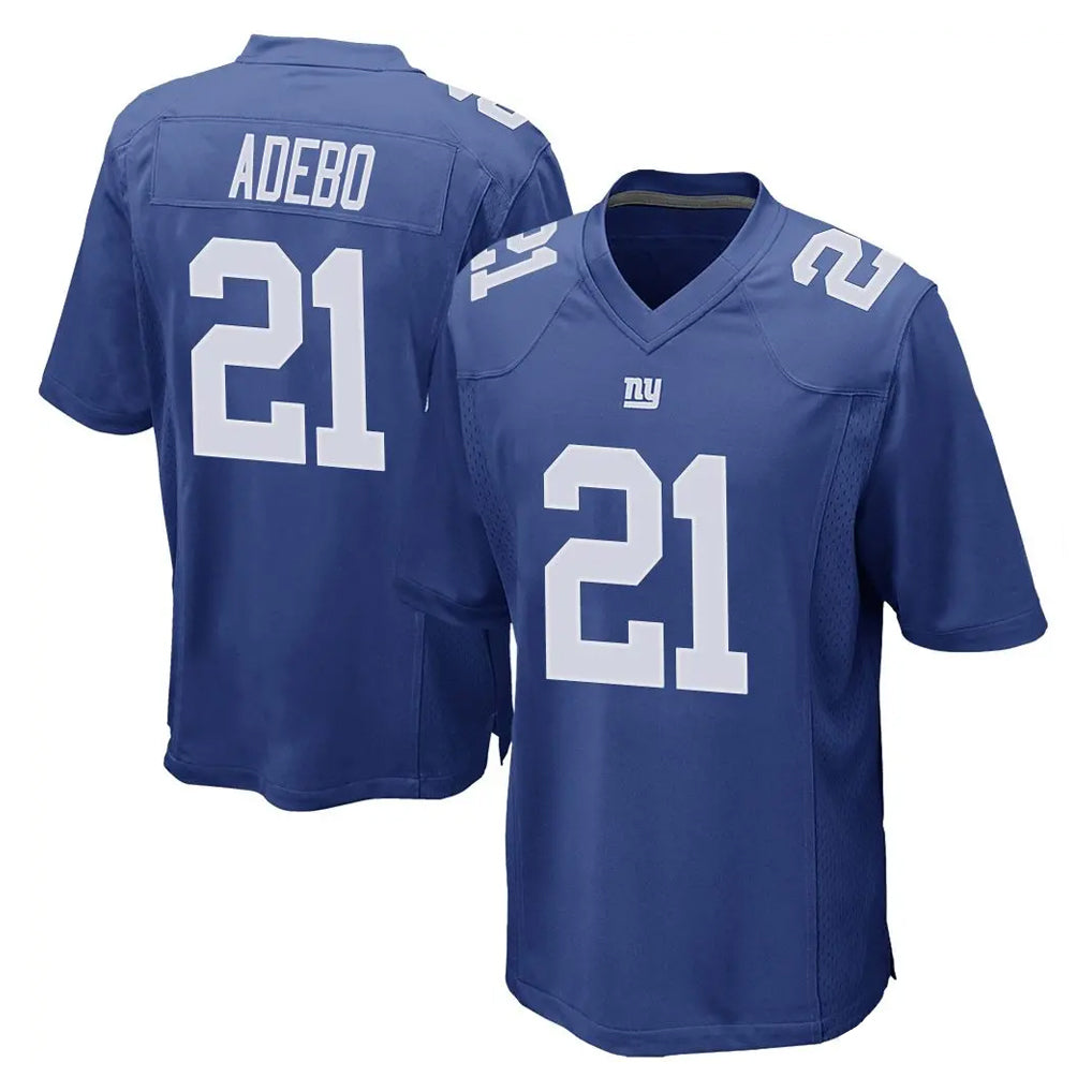 harde NY.Giants #21 Paulson Adebo Player Royal Home Game Stitched Jerseys