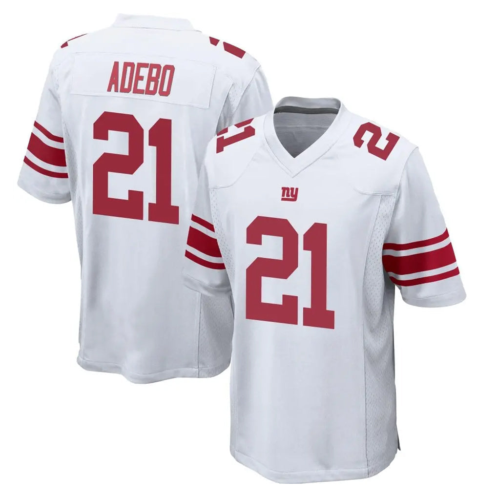 harde NY.Giants #21 Paulson Adebo Player White Home Game Stitched Jerseys