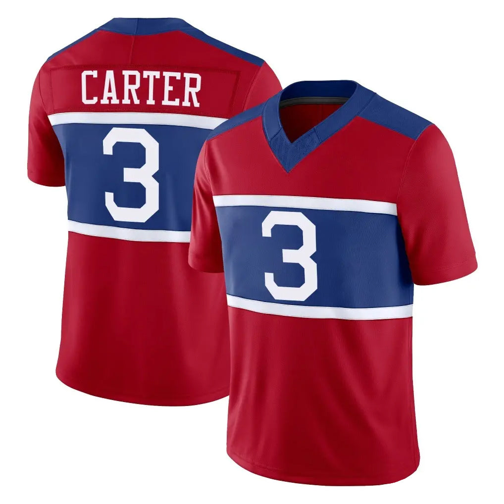harde NY.Giants #3 Abdul Carter Player Red Century Vapor F.U.S.E. Home Game Stitched Jerseys