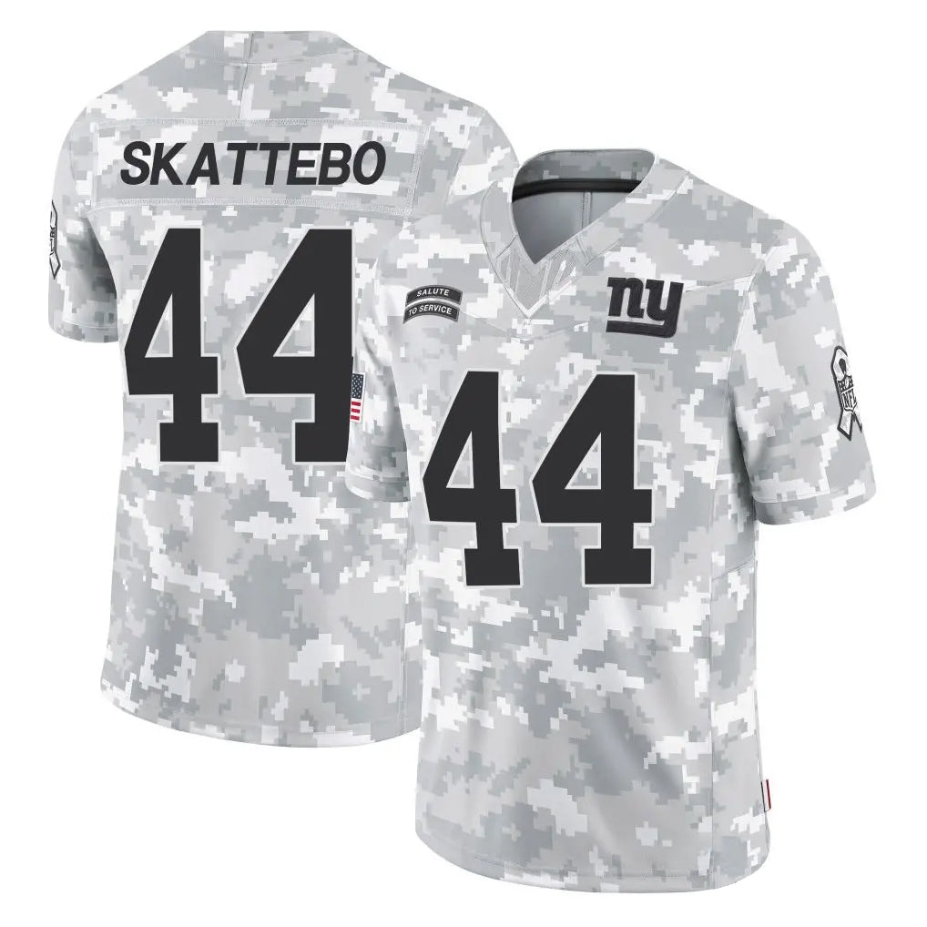 harde NY.Giants #44 Cam Skattebo Player Arctic Camo Salute To Service Limited Game Stitched Jerseys