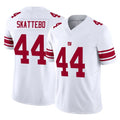 harde NY.Giants #44 Cam Skattebo Player White Limited Vapor F.U.S.E. Home Game Stitched Jerseys