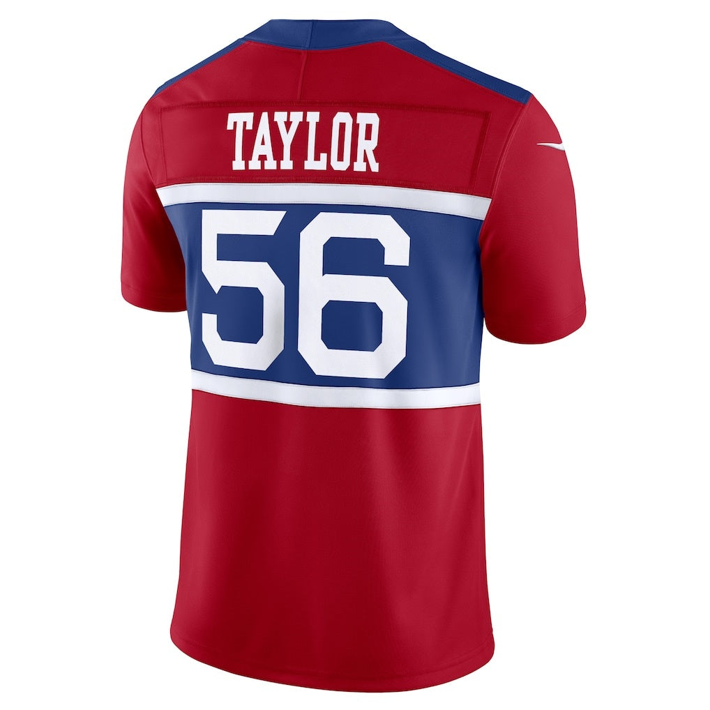 harde NY.Giants #56 Lawrence Taylor Century Red Alternate Vapor F.U.S.E. Retired Player Limited Stitched Jerseys