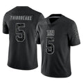 harde NY.Giants #5 Kayvon Thibodeaux Player Black Limited Reflective Home Game Stitched Jerseys