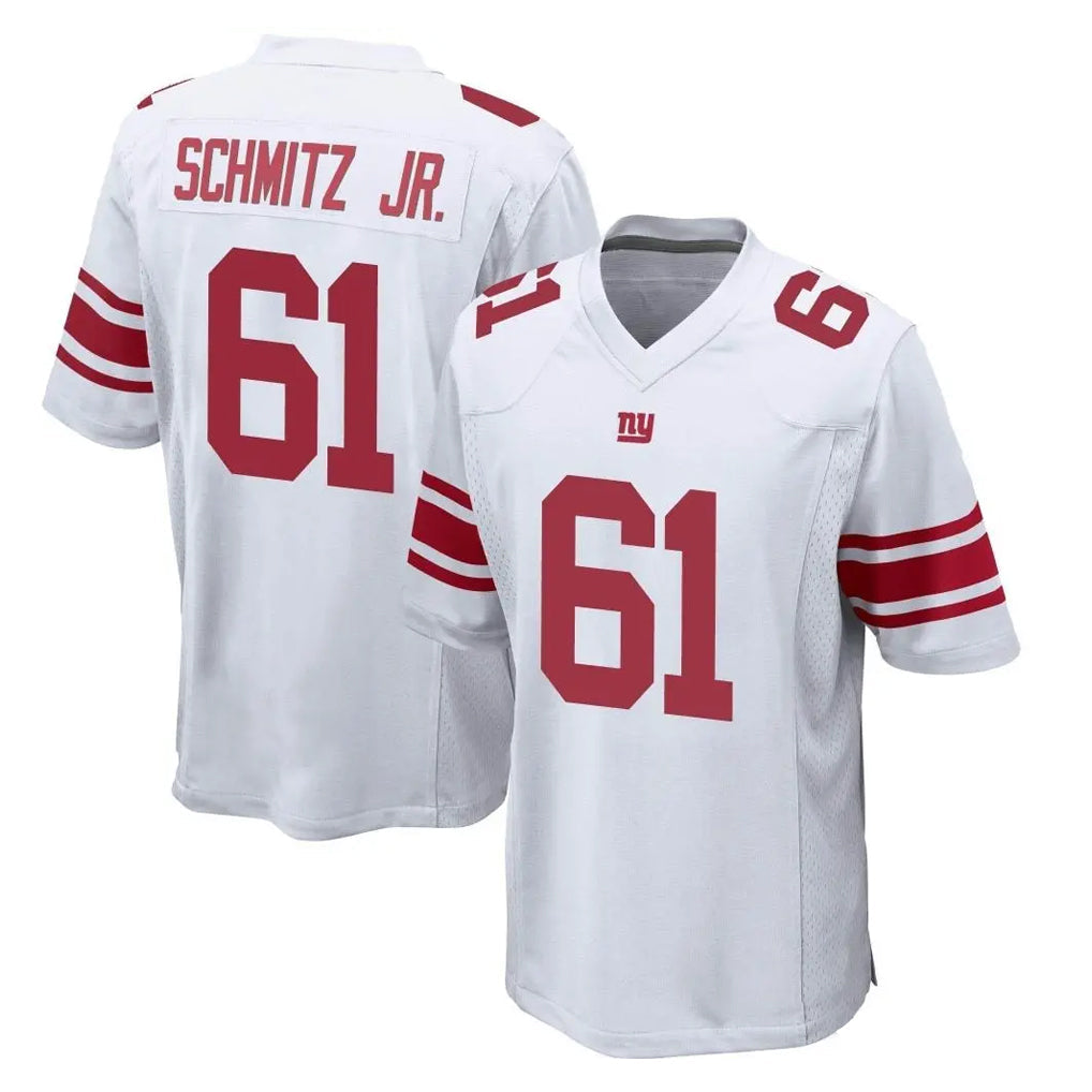 harde NY.Giants #61 John Michael Schmitz Jr. Player White Home Game Stitched Jerseys