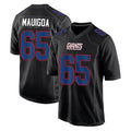 harde NY.Giants #65 Francis Mauigoa Player Carbon Fashion Limited Home Game Stitched Jerseys