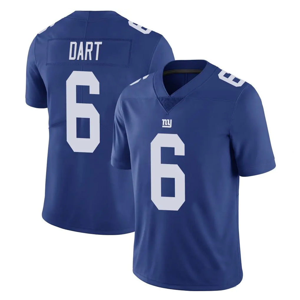 harde NY.Giants #6 Jaxson Dart Player Royal Limited Vapor Untouchable Home Game Stitched Jerseys