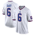 harde NY.Giants #6 Jaxson Dart Player White Game Home Stitched Jerseys