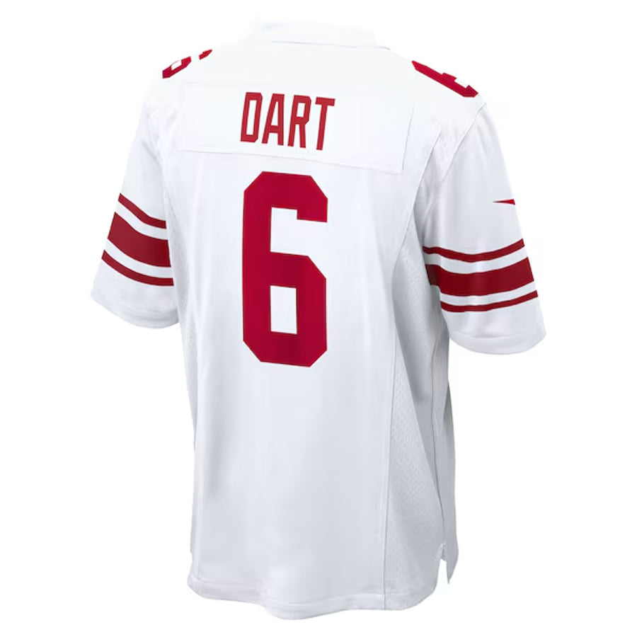 harde NY.Giants #6 Jaxson Dart Player White Home Game Stitched Jerseys