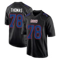 harde NY.Giants #78 Andrew Thomas Player Carbon Fashion Limited Home Game Stitched Jerseys