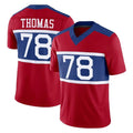 harde NY.Giants #78 Andrew Thomas Player Red Century Vapor F.U.S.E. Home Game Stitched Jerseys