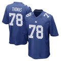 harde NY.Giants #78 Andrew Thomas Player Royal Home Game Stitched Jerseys