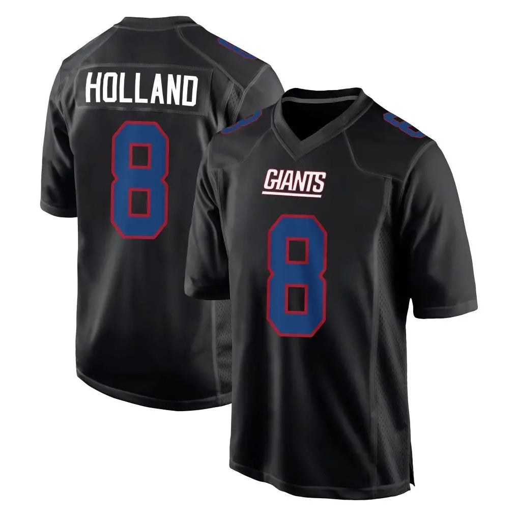 harde NY.Giants #8 Jevon Holland Player Carbon Fashion Limited Home Game Stitched Jerseys