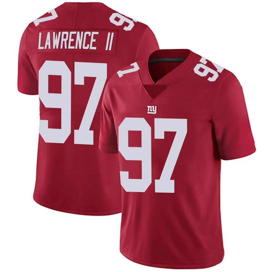 harde NY.Giants #97 Dexter Lawrence II Player Vapor Red Limited Stitched Jerseys