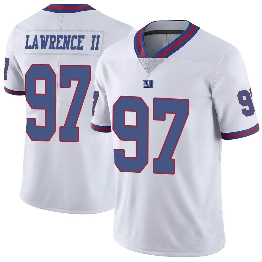 harde NY.Giants #97 Dexter Lawrence II Player Vapor White Limited Stitched Jerseys