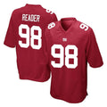harde NY.Giants #98 DJ Reader Player Red Home Game Stitched Jerseys
