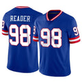 harde NY.Giants #98 DJ Reader Player Royal Classic Vapor Home Game Stitched Jerseys