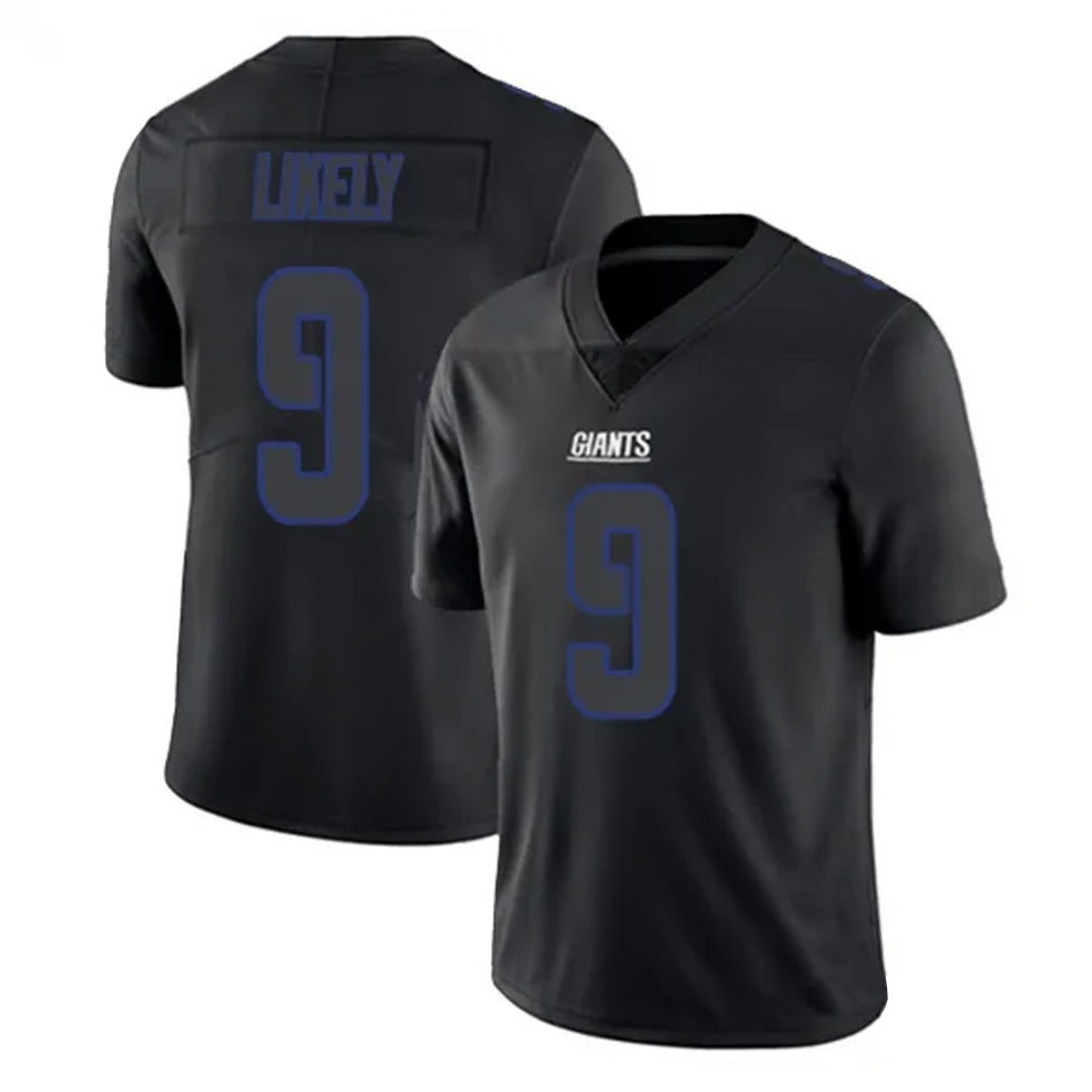 harde NY.Giants #9 Lsaiah Likely Player Black Impact Limited Home Game Stitched Jerseys