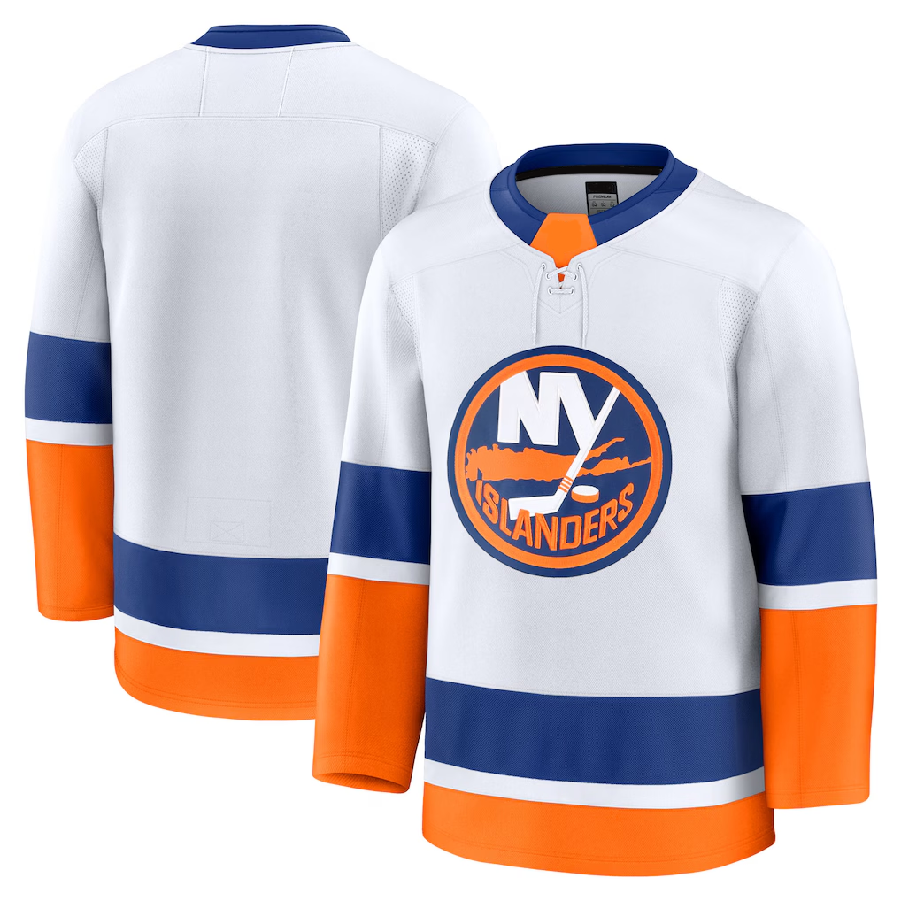 harde NY.Islanders White Away Premium Jerseys