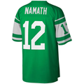 harde NY.Jets #12 Joe Namath Mitchell & Ness Kelly Green Legacy Replica Stitched Puhic Jersey