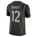 harde NY.Jets #12 Joe Namath Player Gotham Green Rivalries Collection Limited Stitched Jerseys