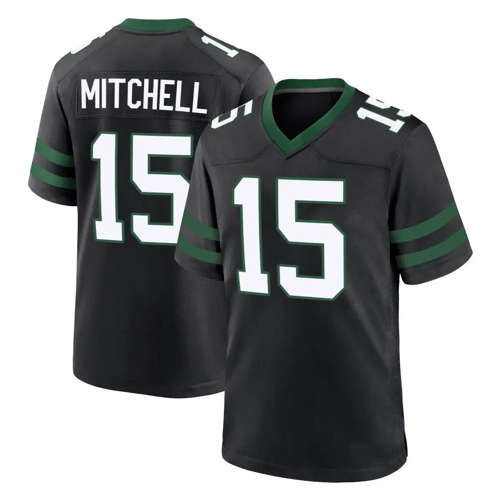 harde NY.Jets #15 Adonai Mitchell Player Black Legacy Home Game Stitched Jerseys