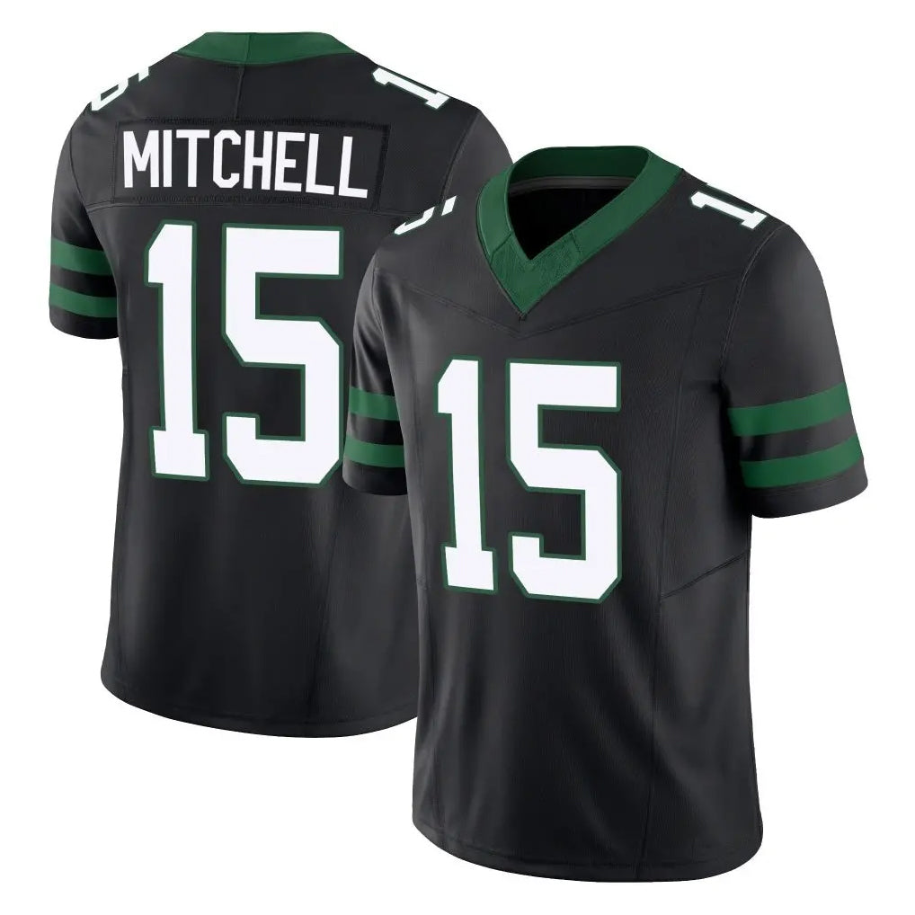 harde NY.Jets #15 Adonai Mitchell Player Black Limited Legacy Vapor F.U.S.E. Home Game Stitched Jerseys