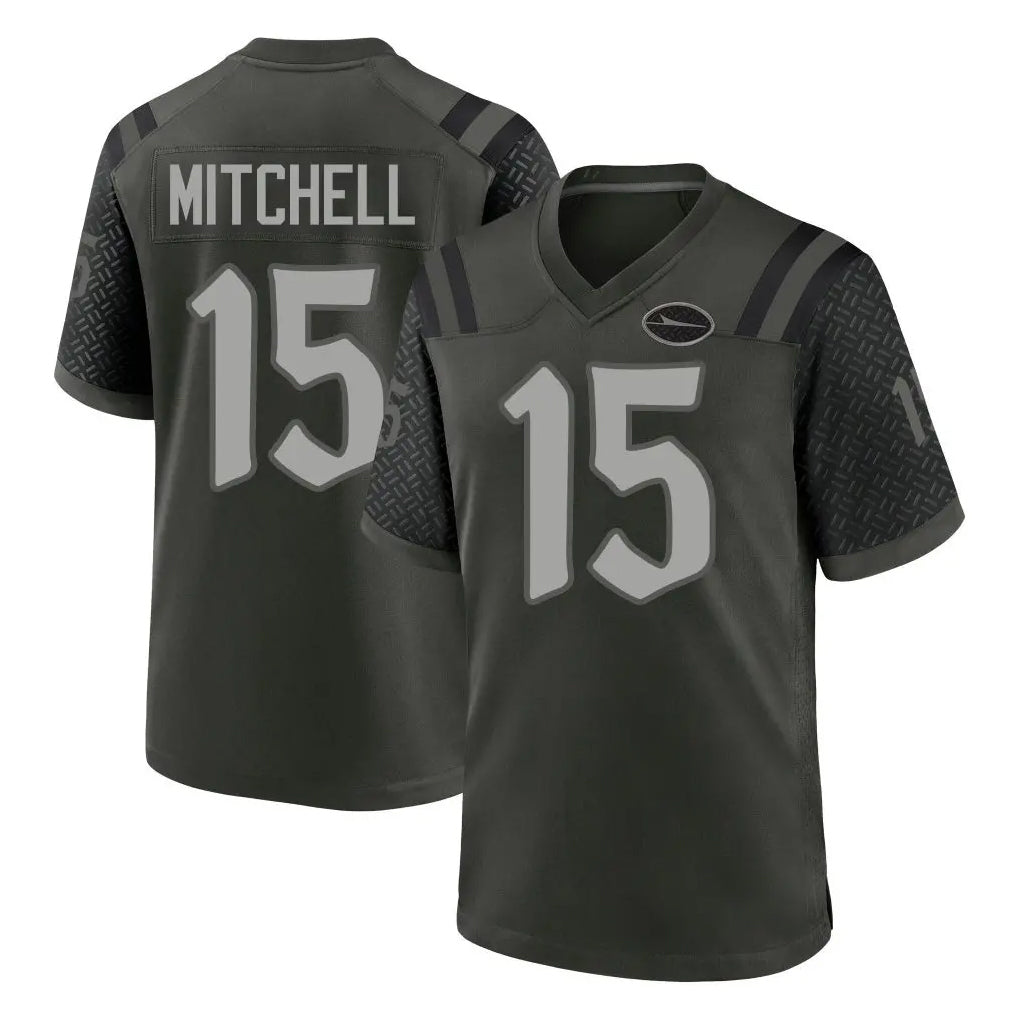 harde NY.Jets #15 Adonai Mitchell Player Green 2025 Rivalries Collection Home Game Stitched Jerseys