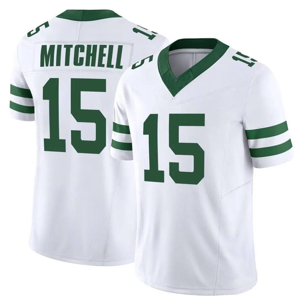 harde NY.Jets #15 Adonai Mitchell Player White Limited Classic Vapor F.U.S.E. Home Game Stitched Jerseys