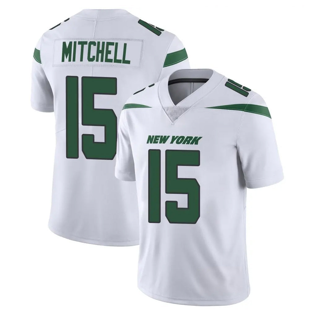 harde NY.Jets #15 Adonai Mitchell Player White Spotlight Limited Vapor Home Game Stitched Jerseys