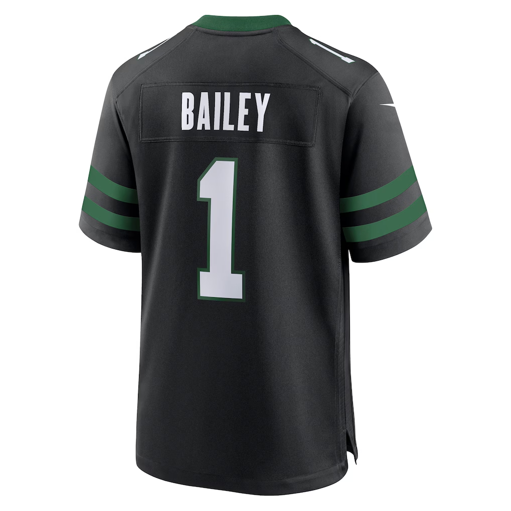 harde NY.Jets #1 David Bailey Legacy Black Alternate Game Player Stitched Jerseys