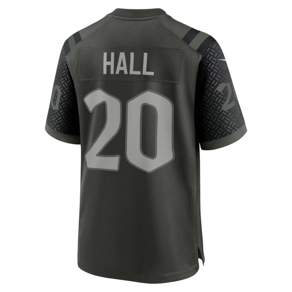 harde NY.Jets #20 Breece Hall Gotham Green 2025 Rivalries Collection Game Stitched Jerseys