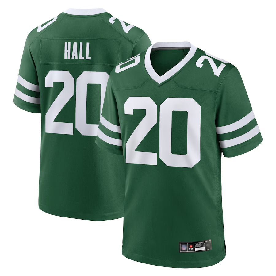 harde NY.Jets #20 Breece Hall Player Home Game Jerseys - Gotham Green Stitched Jerseys
