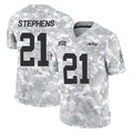 harde NY.Jets #21 Brandon Stephens Player Arctic Camo Salute to Service Limited Game Stitched Jerseys