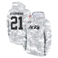 harde NY.Jets #21 Brandon Stephens Player Arctic Camo Salute to Service Pullover Hoodies Limited Game Stitched Jerseys