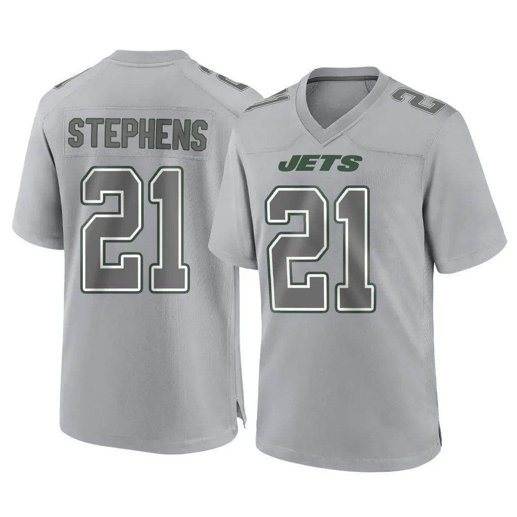 harde NY.Jets #21 Brandon Stephens Player Gray Limited Atmosphere Fashion Home Game Stitched Jerseys
