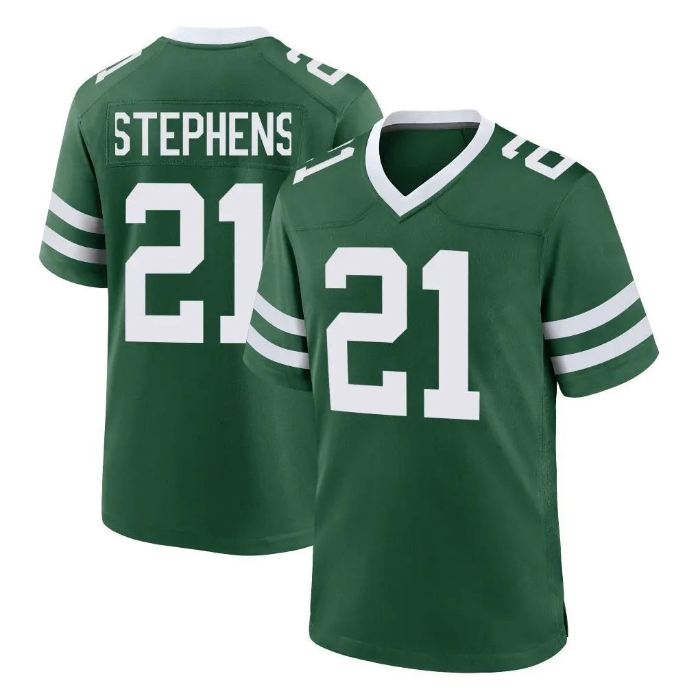 harde NY.Jets #21 Brandon Stephens Player Green Legacy Home Game Stitched Jerseys