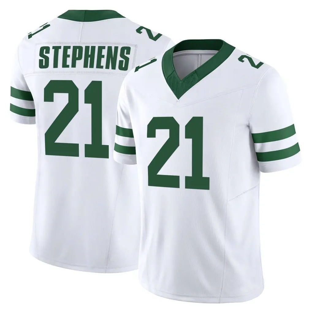 harde NY.Jets #21 Brandon Stephens Player White Legacy Limited Vapor F.U.S.E. Home Game Stitched Jerseys