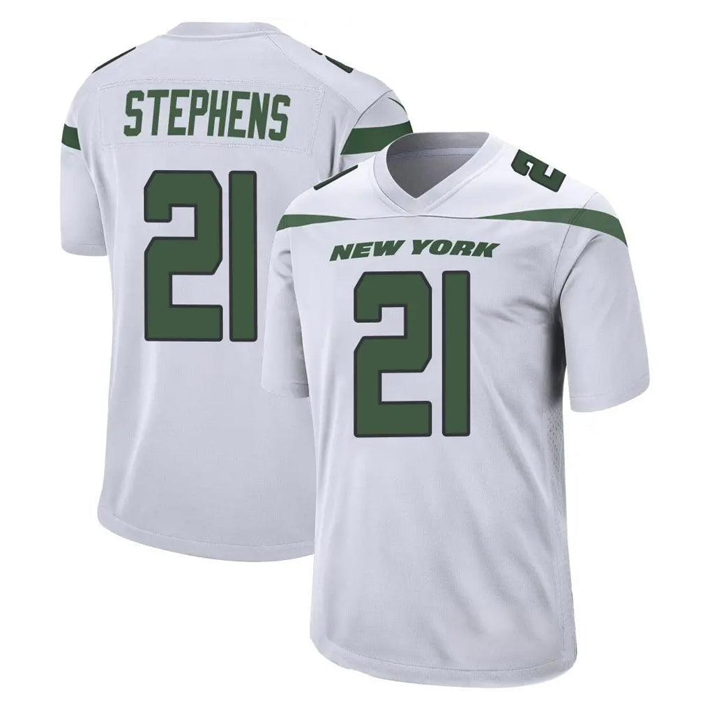 harde NY.Jets #21 Brandon Stephens Player White Spotlight Home Game Stitched Jerseys