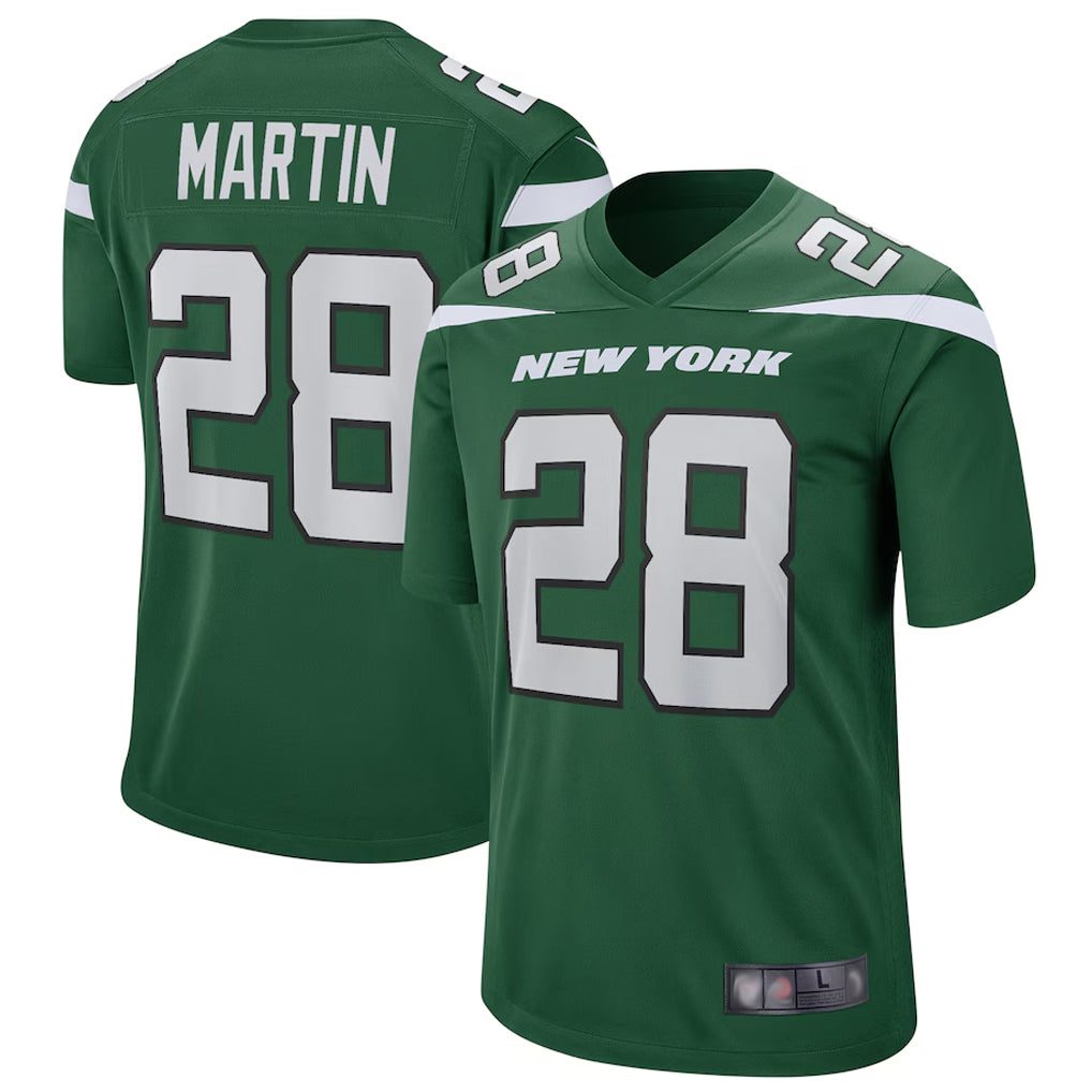 harde NY.Jets #28 Curtis Martin Player Green Game Stitched Jerseys