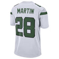 harde NY.Jets #28 Curtis Martin Player White Game Stitched Jerseys