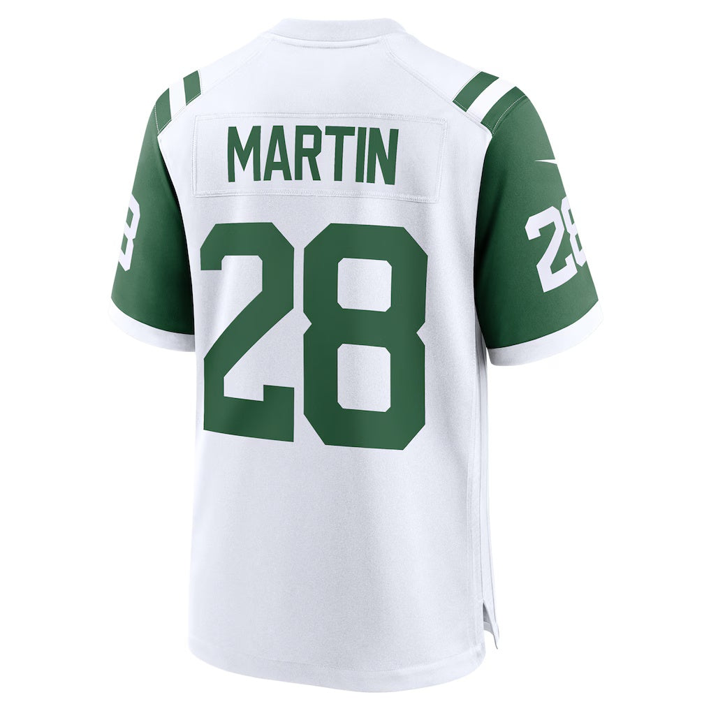 harde NY.Jets #28 Curtis Martin White Retired Player Alternate Game Stitched Jerseys