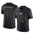 harde NY.Jets #29 Minkah Fitzpatrick Player Stealth Black Limited Reflective Home Game Stitched Jerseys