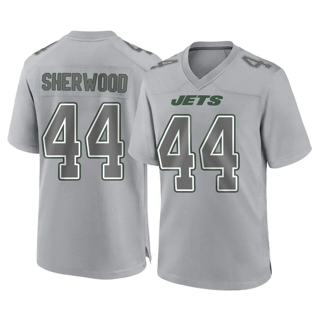 harde NY.Jets #44 Jamien Sherwood Player Gray Limited Atmosphere Fashion Home Game Stitched Jerseys