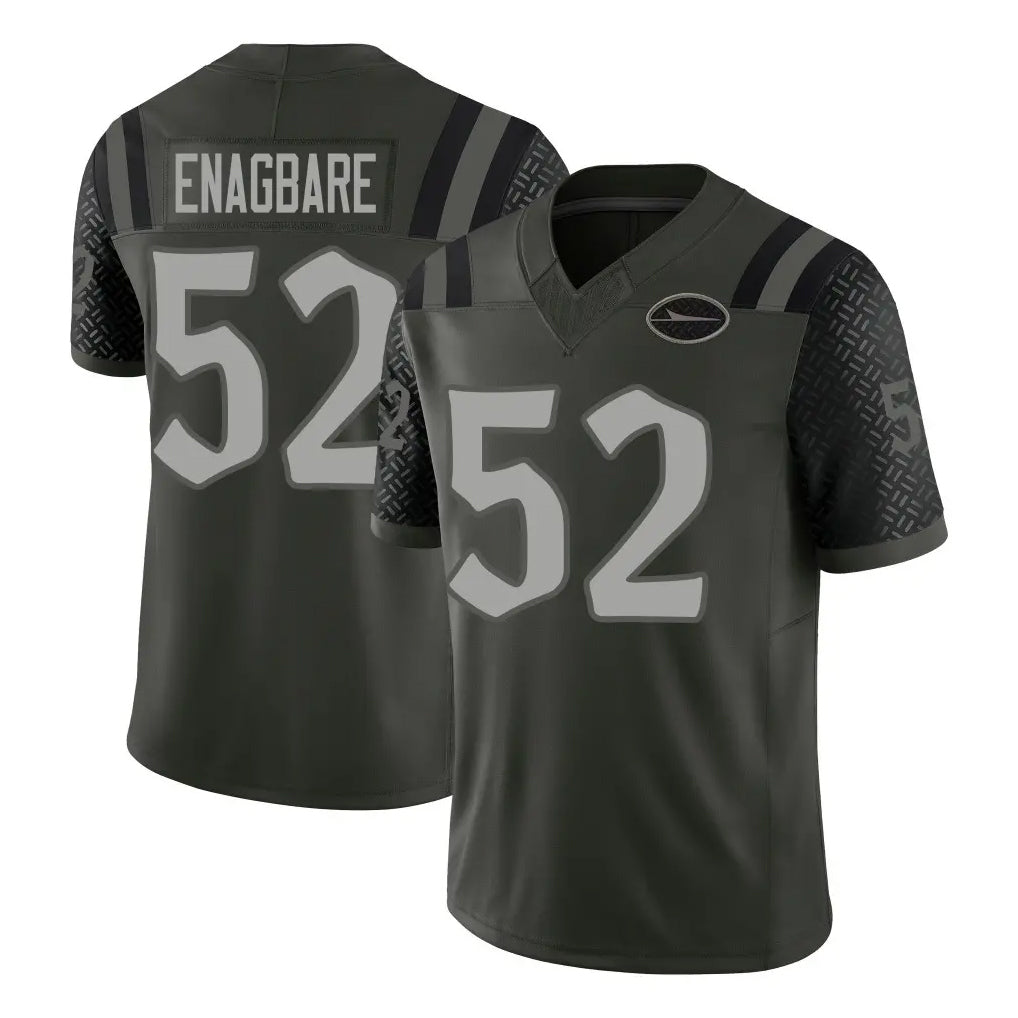 harde NY.Jets #52 Kingsley Enagbare Player Green Limited 2025 Rivalries Collection Home Game Stitched Jerseys